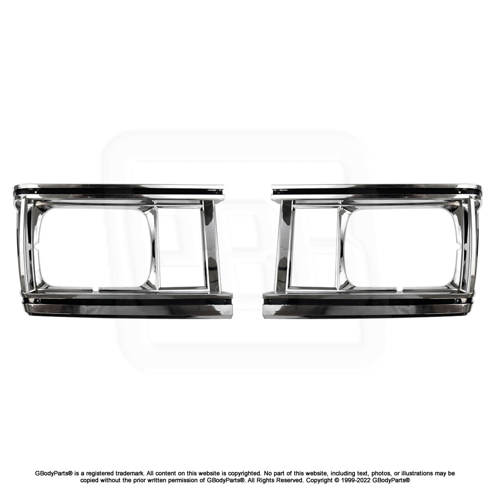 1981 (will fit 1980) Malibu & El Camino Front Headlight Headlamp Bezels