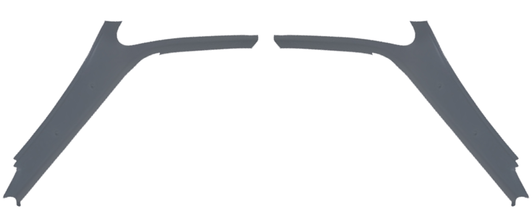 78-87 El Camino Rear Sail Panel Set 1598 Medium Dark Gray