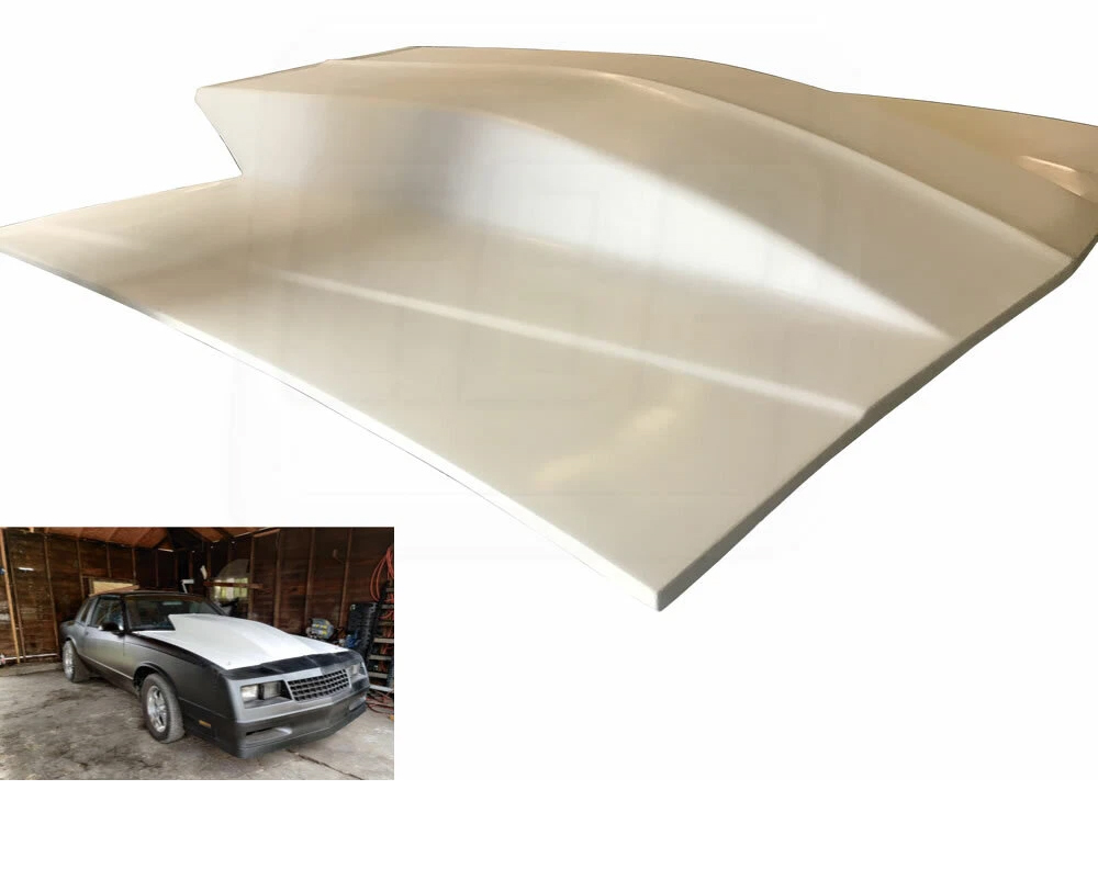 81-88 Monte Carlo - 6" Cowl Induction Style Hood - FIBERGLASS PIN ON