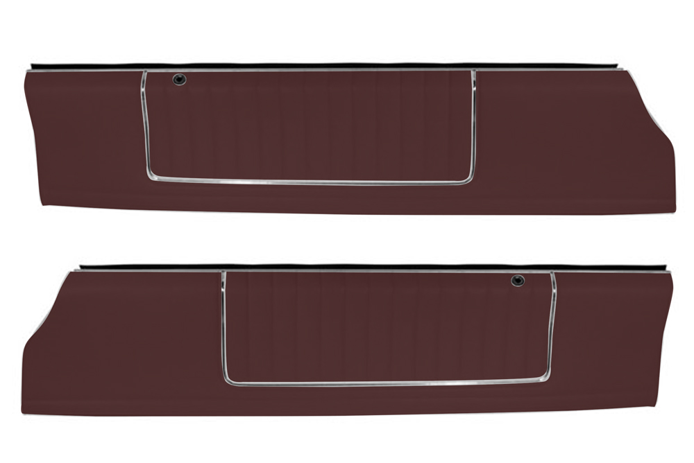 83 Monte Carlo SS Show Quality Upper Door Panels - Burgundy Vinyl