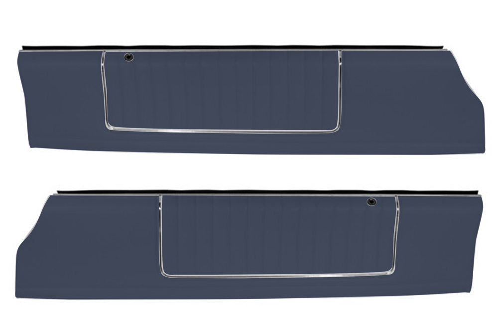 83 Monte Carlo SS Show Quality Upper Door Panels - Blue Vinyl