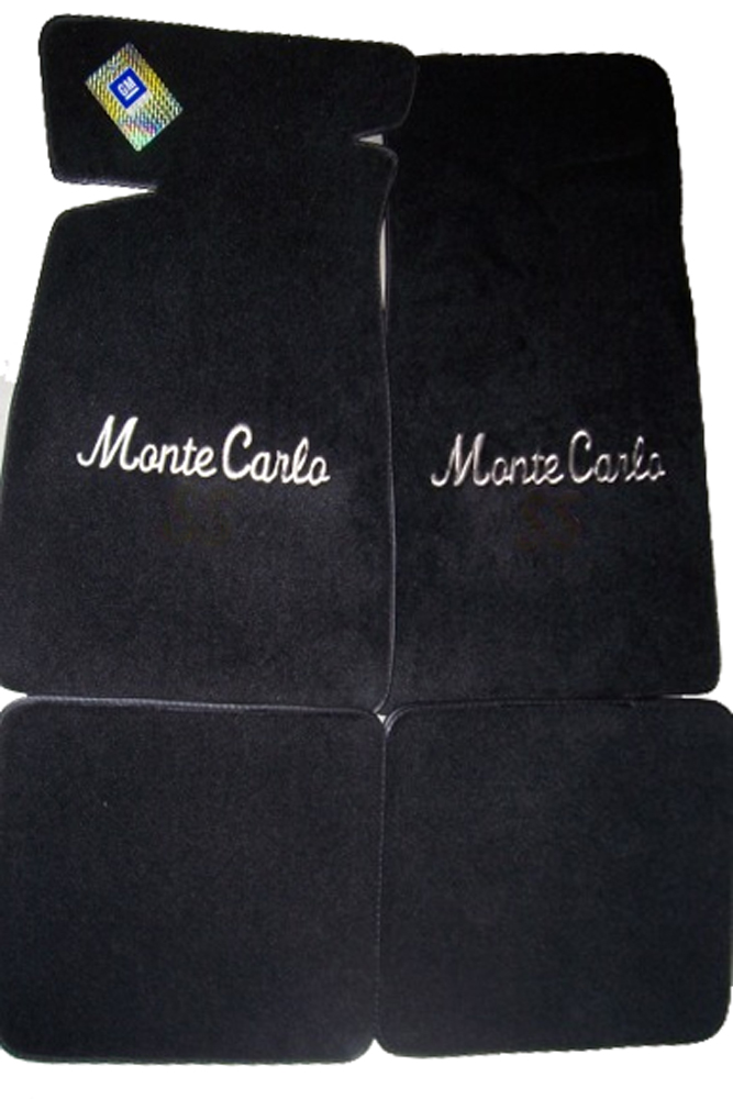 Monte Carlo SS New Floor Mats ACC Brand Cursive Embrodiered