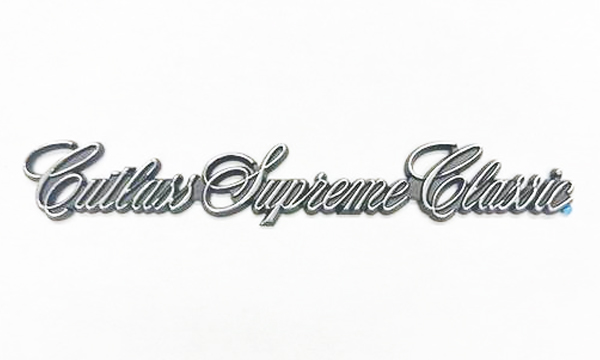 1987-88 Cutlass Supreme Classic Quarter Panel Emblem EACH, Replaces GM Part Number #20737357