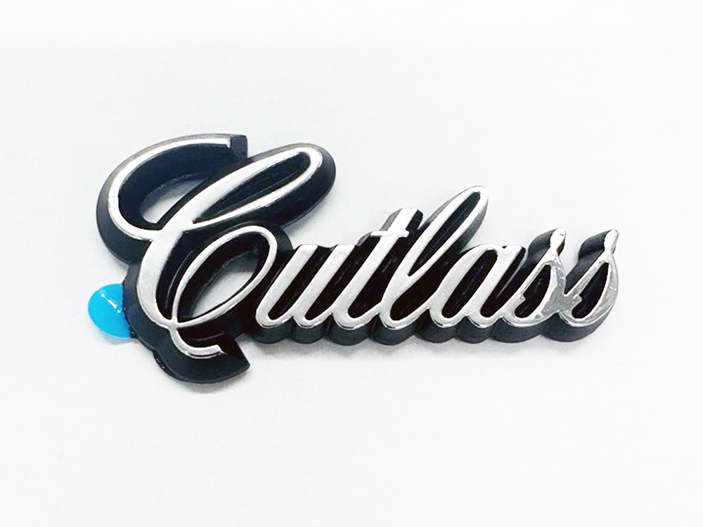 Oldsmobile Cutlass Quarter Sail Panel Emblem Replaces GM Parts Number #20085596