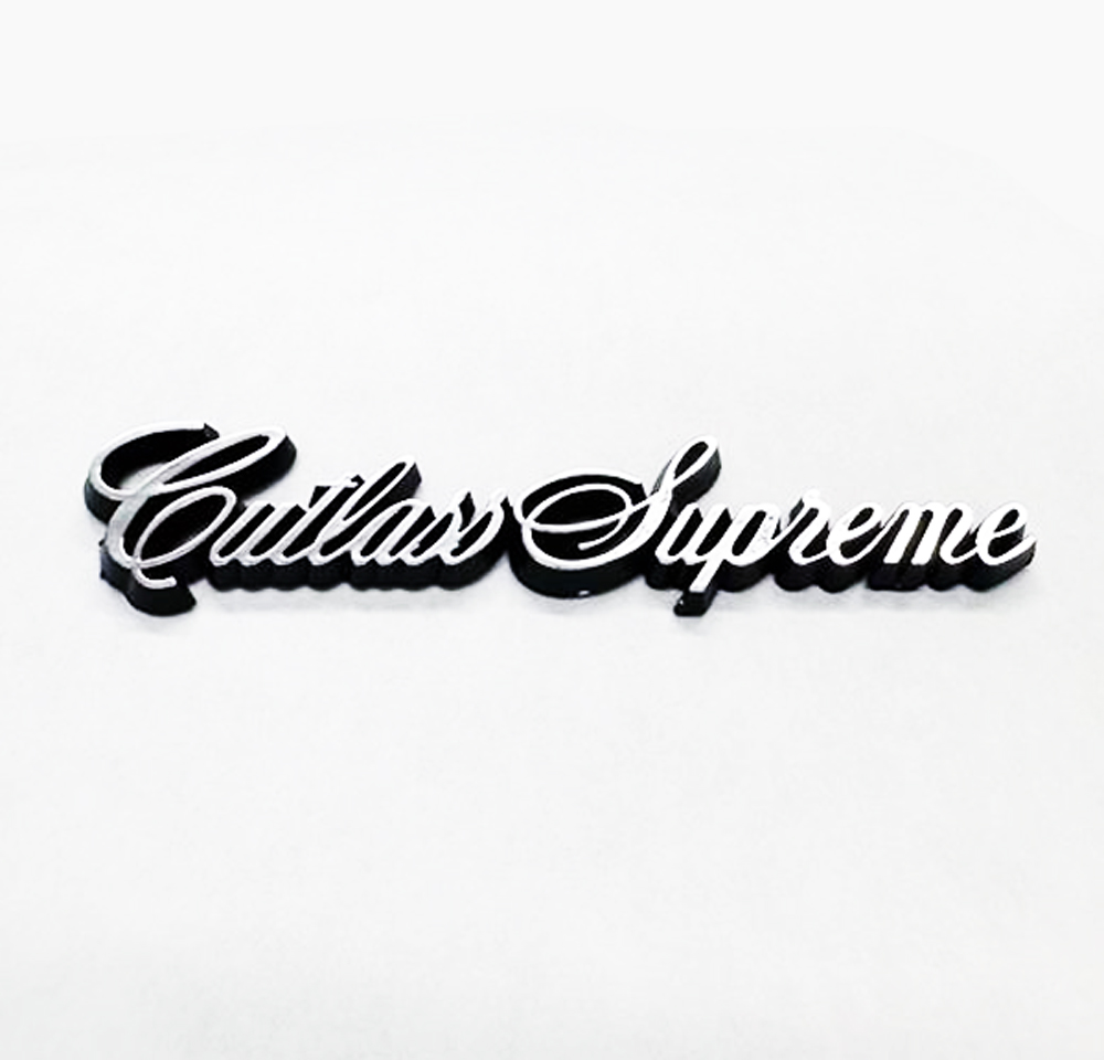 78-88 Cutlass Supreme Sail Panel Emblem GM part #20085597