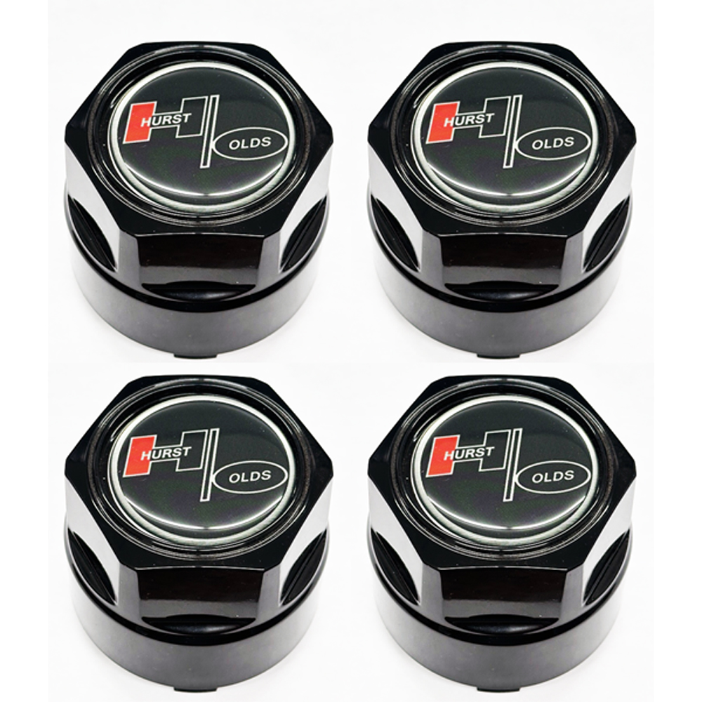 1983 Hurst Olds Center Cap Inlay, with Hex Center Cap Set with Snap Ring (set of 4)