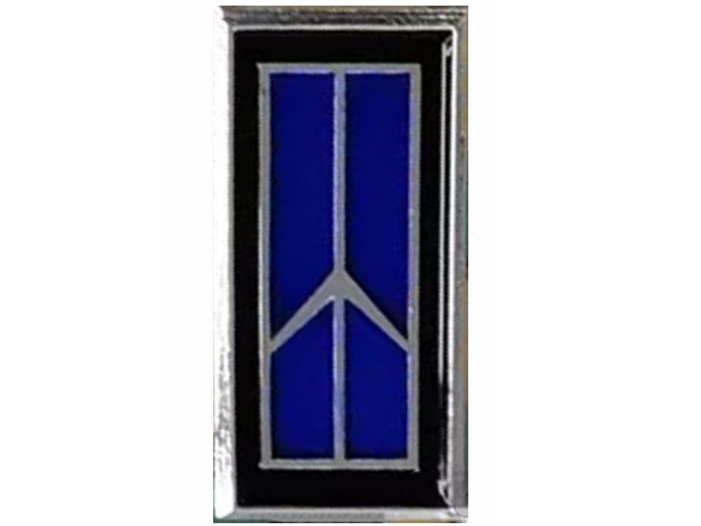 84-87 Olds 442 Cutlass Tail Light Emblems Blue WITH ADHESIVE