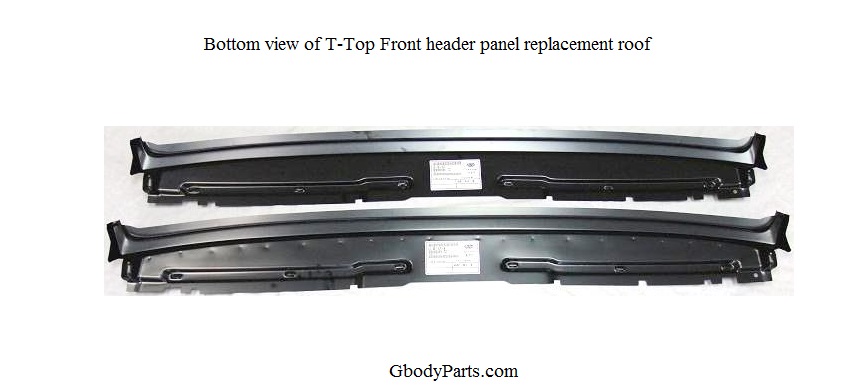 New G-Body T-Top Roof Header Panel 
