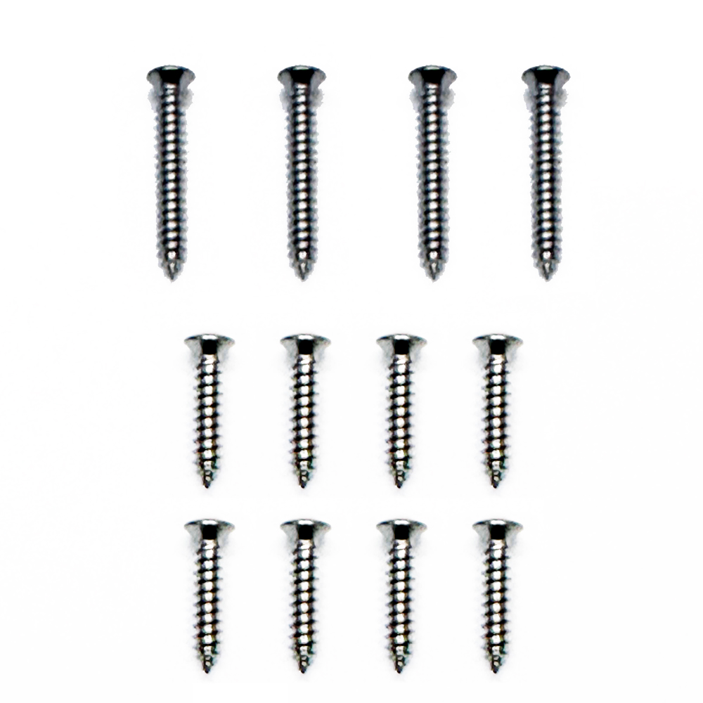 1981-1987 GBody Headlight and Marker Light Trim T-15 Hardware Kit 12 Pc, Chrome