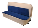 Standard Cab Bench Seat-Madrid Grain Vinyl With Scottsdale Cloth Inserts Cameo Look -  Royal Blue wi