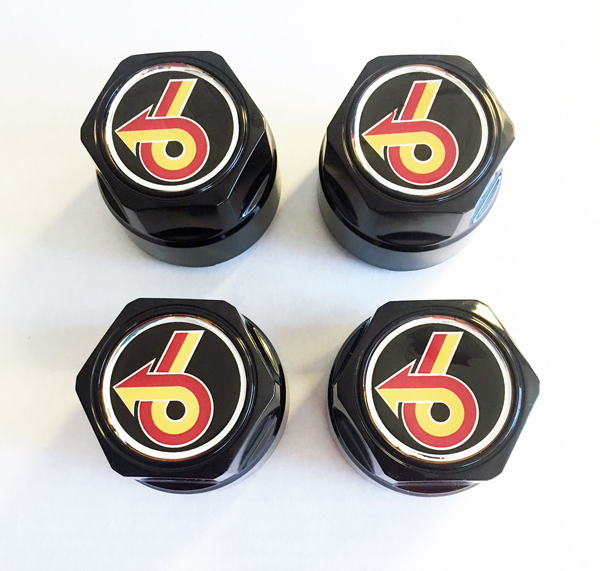 Grand National Power 6 Center Cap Inlay, Color, with Hex Center Cap Set with snap ring (set of 4)