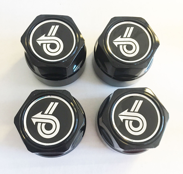 Grand National Power 6 Center Cap Inlay, Silver, Center Cap Set with snap ring (set of 4)