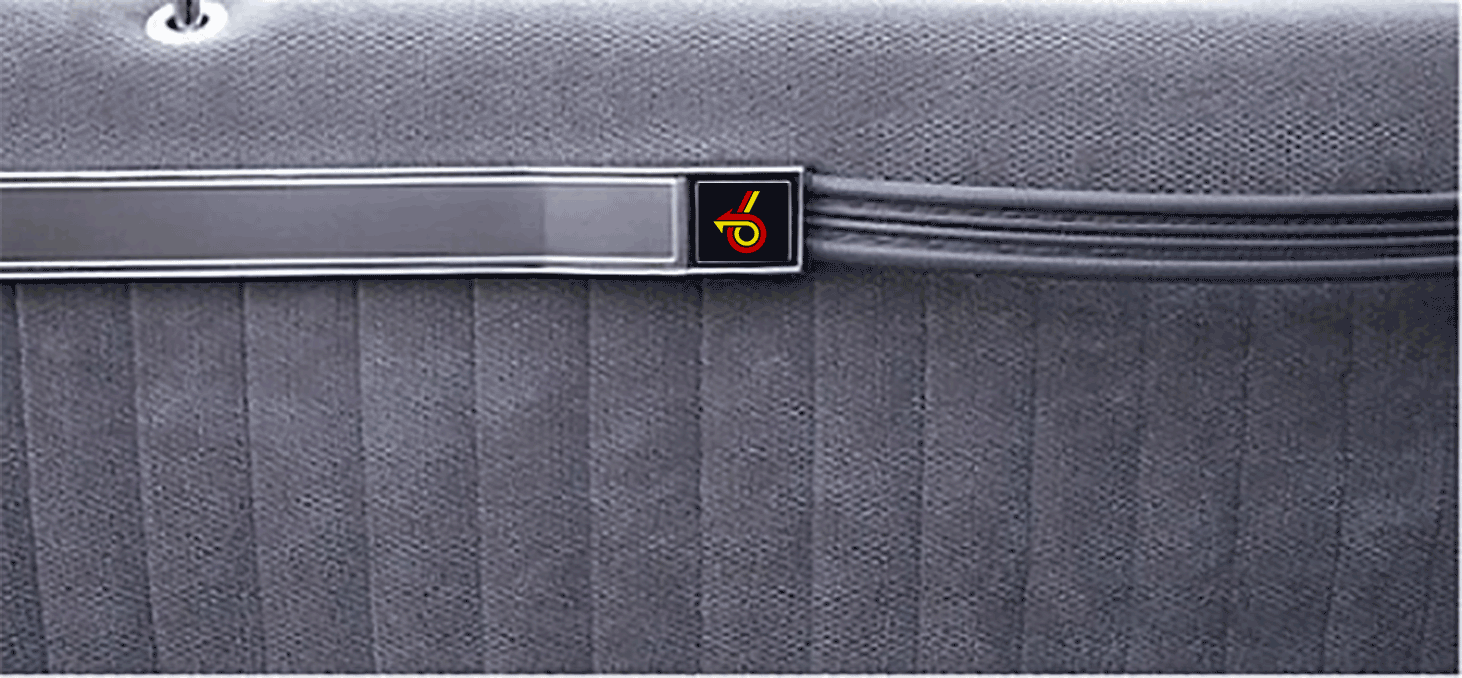 1984-1987 Buick Grand National and T-Type Door Strap Cover Decal Set - Power 6 color