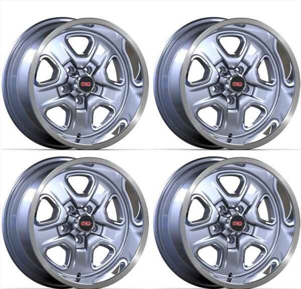 GBODY ONLY ALUMINUM WHEELS SUPER STOCK II Set of 4 17 X 8 RIMS with 4.5" Backspacing