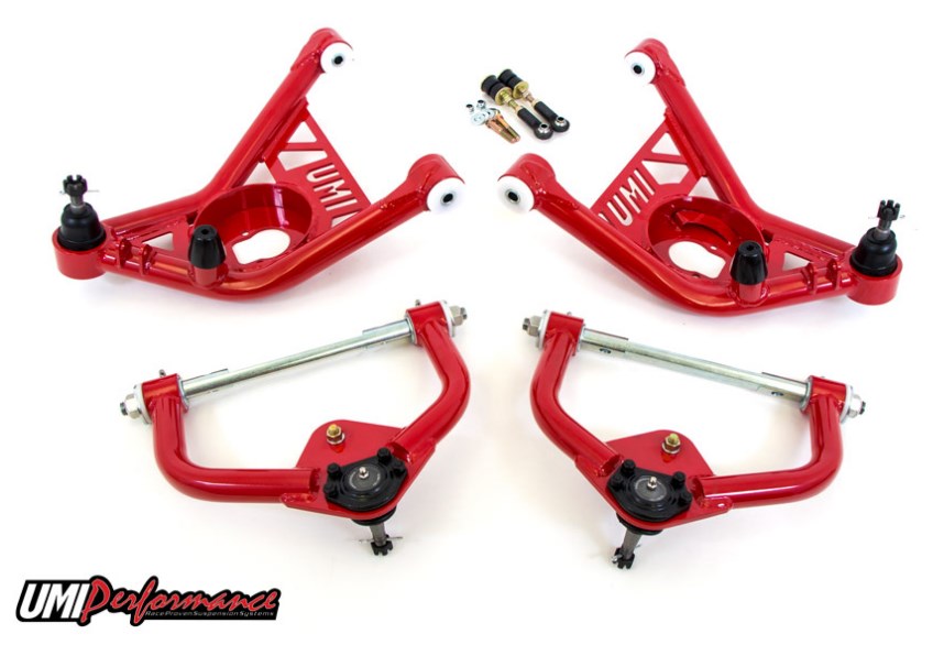 70-81 F-Body Camaro Firebird Front A-arm Kit, Delrin Bushings with Tall Ball Joints