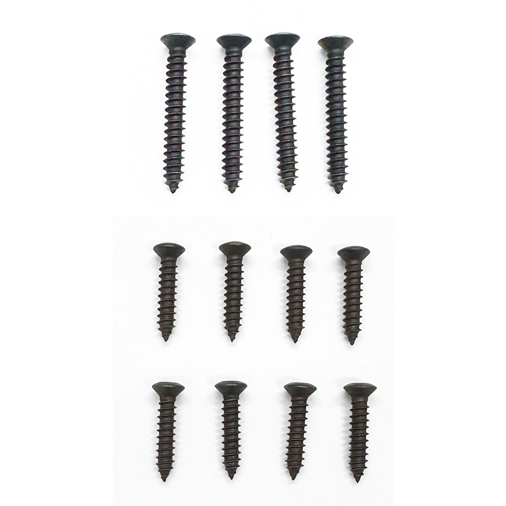 1981-1987 GBody Headlight and Marker Light Trim T-15 Hardware Kit 12 Pc, Black