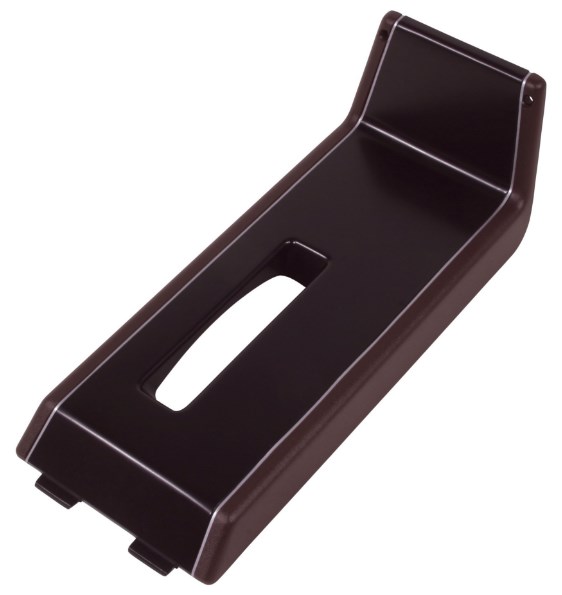 86-87 Console Shift Trim Plate Dark Claret with Silver Trim