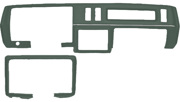 78-87 Buick Regal Plastic Dash Cover - Sage Green