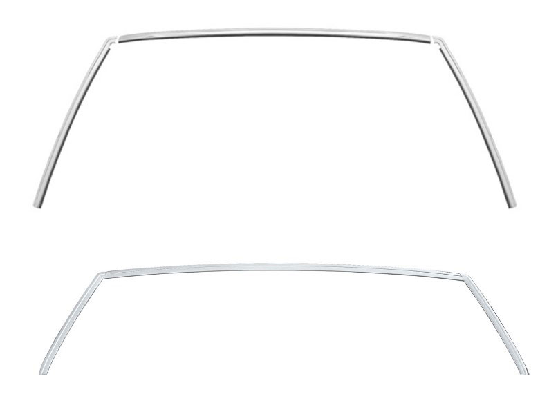 1978-88 GBody Front Windshield and Rear Glass Molding Trim kit Anodizied