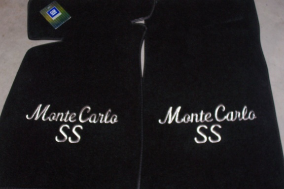 Monte Carlo SS New Floor Mats ACC Brand Cursive Embrodiered