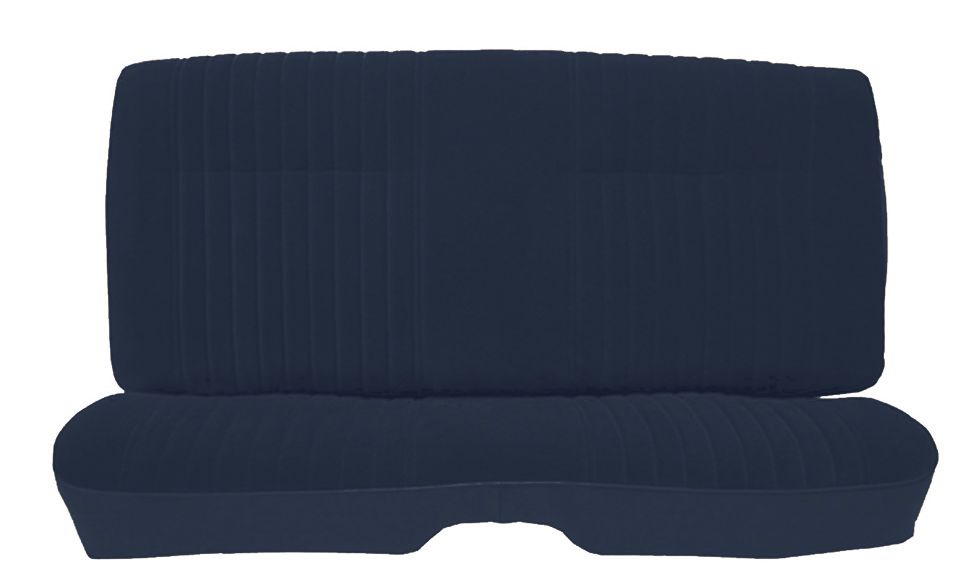 81-88 Monte Carlo SS Rear Seat Covers Dark Blue Velour w/Vinyl Sides