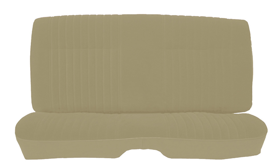 81-88 Monte Carlo SS Rear Seat Covers Tan Velour w/Vinyl Sides