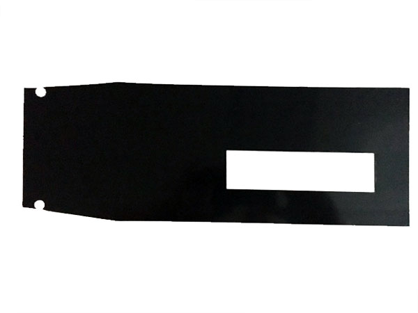85 Chevrolet Console Shift Plate Black Brushed Insert Replacement