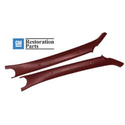 GM Interior A Pillar Moldings Driver and Passenger Side Set 1593 Red