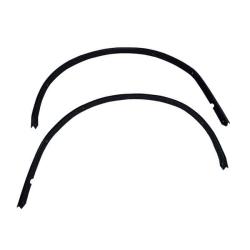 1984-87 Buick Grand National Black Wheel Well Moldings Front Set