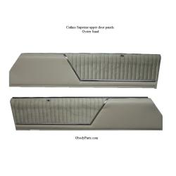 87-88 Cutlass Supreme 442 Show Quality Upper Door Panels Sand Gray