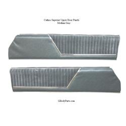 87-88 Cutlass Supreme 442 Show Quality Upper Door Panels Gray