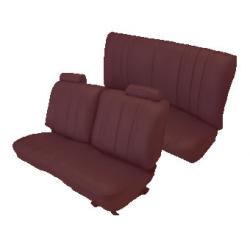 78-83 Malibu Split Top Bench Front and Rear Seat Covers with Head Rest Covers