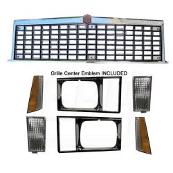 1978 Caballero Grille Headlight Bezel Marker Turn Signal Lamp Light Set