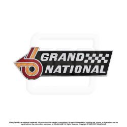 82-87 GN Regal Grand National Fender Trunk Emblem Correct OE w/ Cloisonné