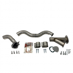 84-85 Turbo Regal Grand National T-Type Hot Air 3&quot; Stainless Steel Downpipe w/ Dump Pipe