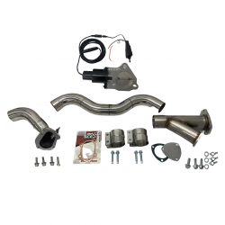 84-85 Turbo Regal Grand National T-Type Hot Air 3&quot; Stainless Steel Downpipe w/ Electric Motorized Exhaust Dump Pipe
