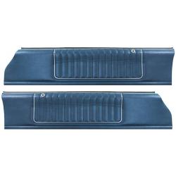 84-85 Monte Carlo PUI Show Quality Upper Door Panels - Blue Vinyl