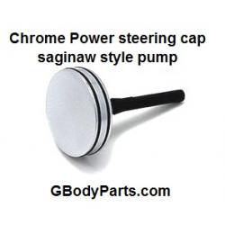Chrome Power Steering Cap Saginaw Style