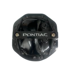 Girdle Rear End Cover 7.75 9 Bolt, Black with Pontiac Emblem