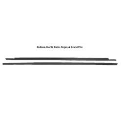 78-88 GBody T-Top Glass Exterior Trim Black