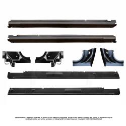 78-88 G-Body Rocker Panel and Front / Rear Door Pillar 8 PC Kit