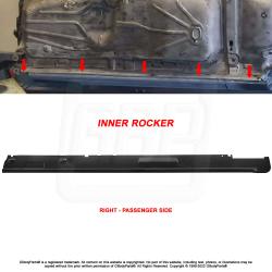 78-88 G-Body Exterior Underside Inner Rocker Panel Passenger Side