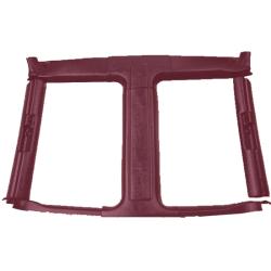 Complete 8 Piece Non Lock T-top Interior Plastic trim Maple Red