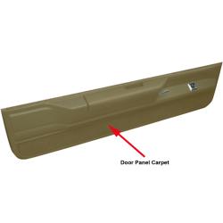 Carpet for Lower Door Panels 1601 Dark Saddle
