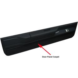 Carpet for Lower Door Panels 1590 Black