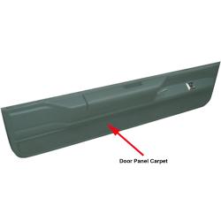 Carpet for Lower Door Panels 1594 Sage Green
