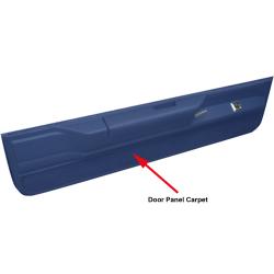 Carpet for Lower Door Panels 1597 Medium Blue