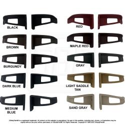 78-88 A/G Body Bucket Seat Headrest Belt Guide Catch MOLDED in COLOR CHOICES