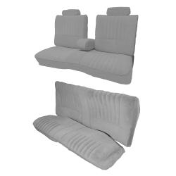 86-87 Buick Regal Turbo T 45/55 Split Top Full Bench w/Armrest Seat Cover Set Gray