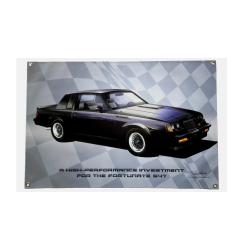 1987 BUICK GNX A HI PERFORMANCE INVESTMENT FORTUNATE 547 2 FT x 3 FT VINYL BANNER